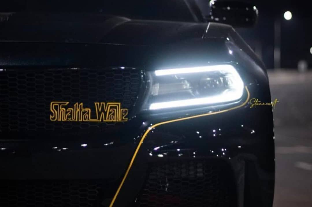 GOG Album: Shatta Wale customized car with Logo