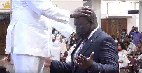 Anti-gay battle: Bishop Agyinasare anoints Sam George