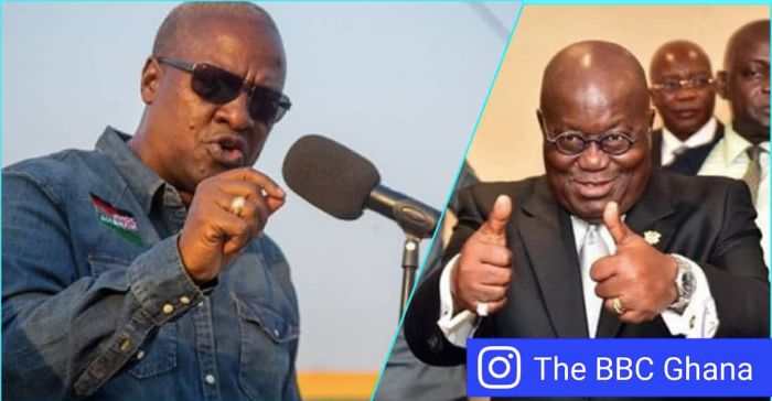 Why live at large and expect us to pay e-levy?-Mahama asks Akufo-Addo