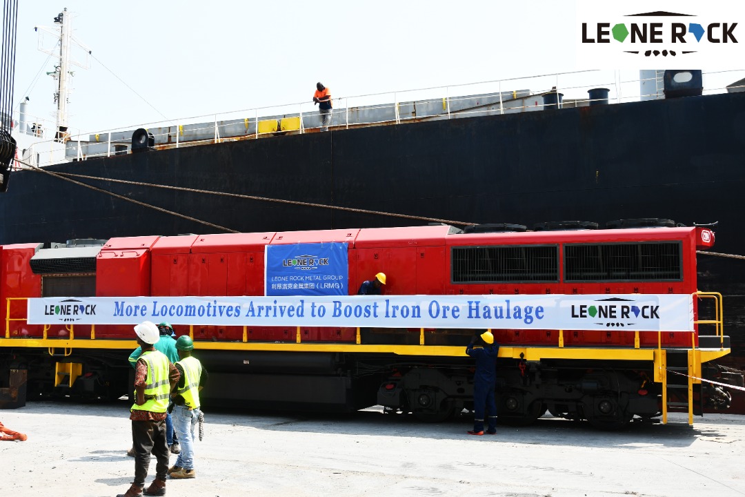 Leone Rock Metal Group unveils 3 brand new locomotives to boost iron ore haulage