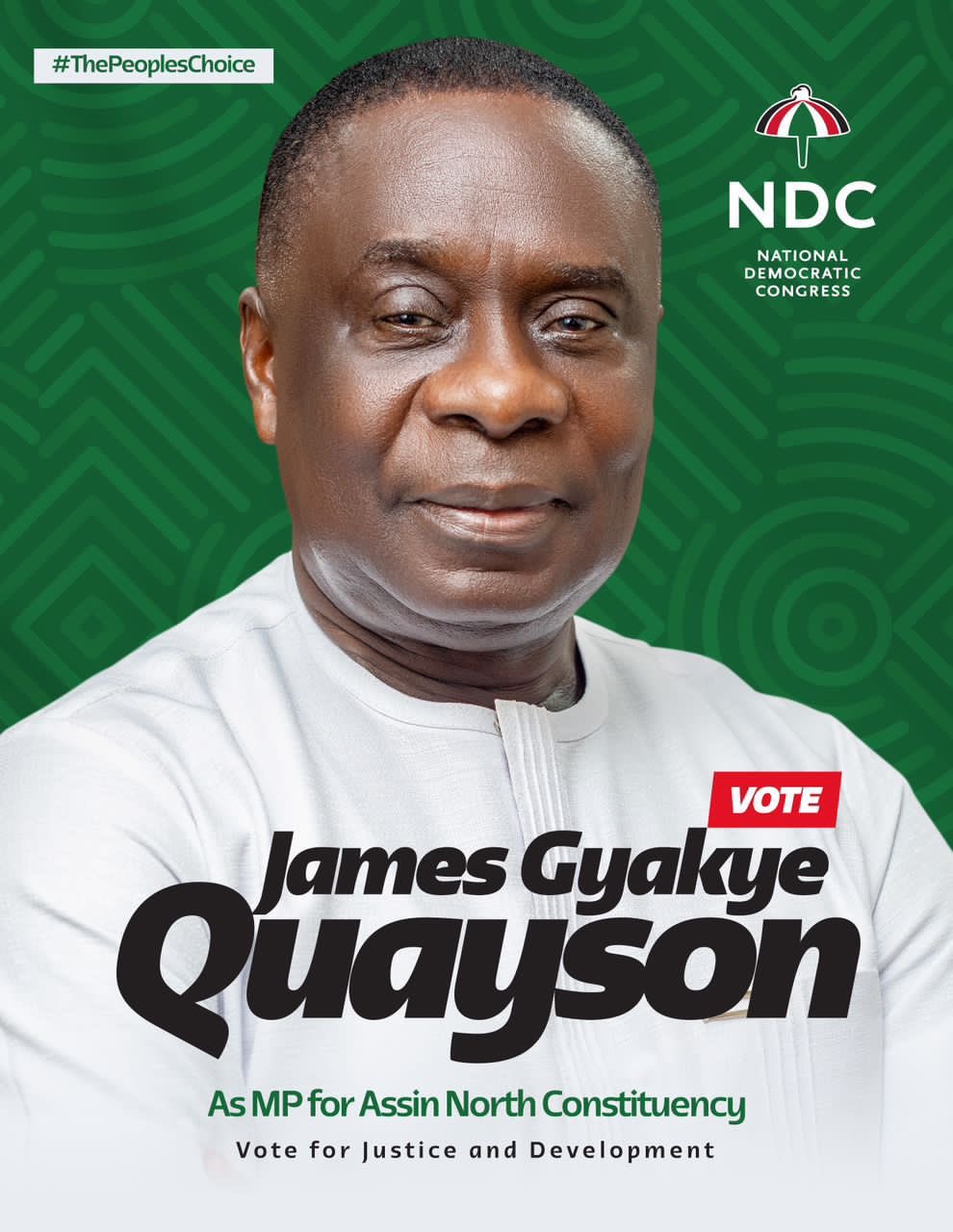 Gyakye Quayson is Assin North MP-Elect