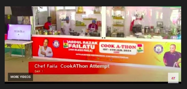 Chef Failatu’s Guinness World Record cook-a-thon attempt underway