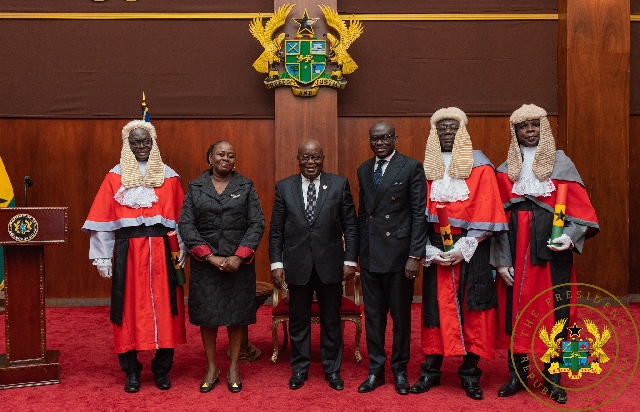 Akufo-Addo swears in 3 Supreme Court Justices