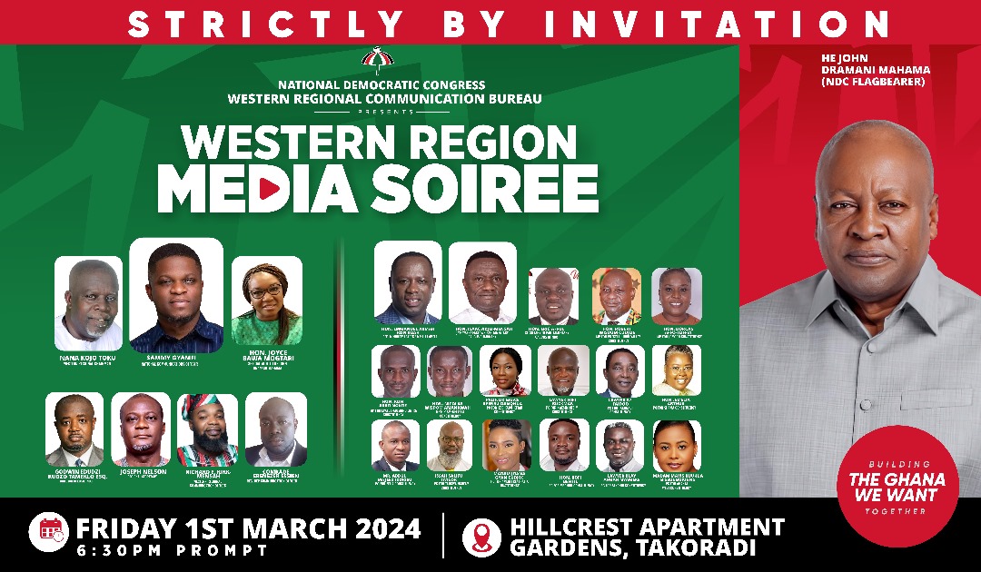 W/R NDC to hold media soiree on March 1