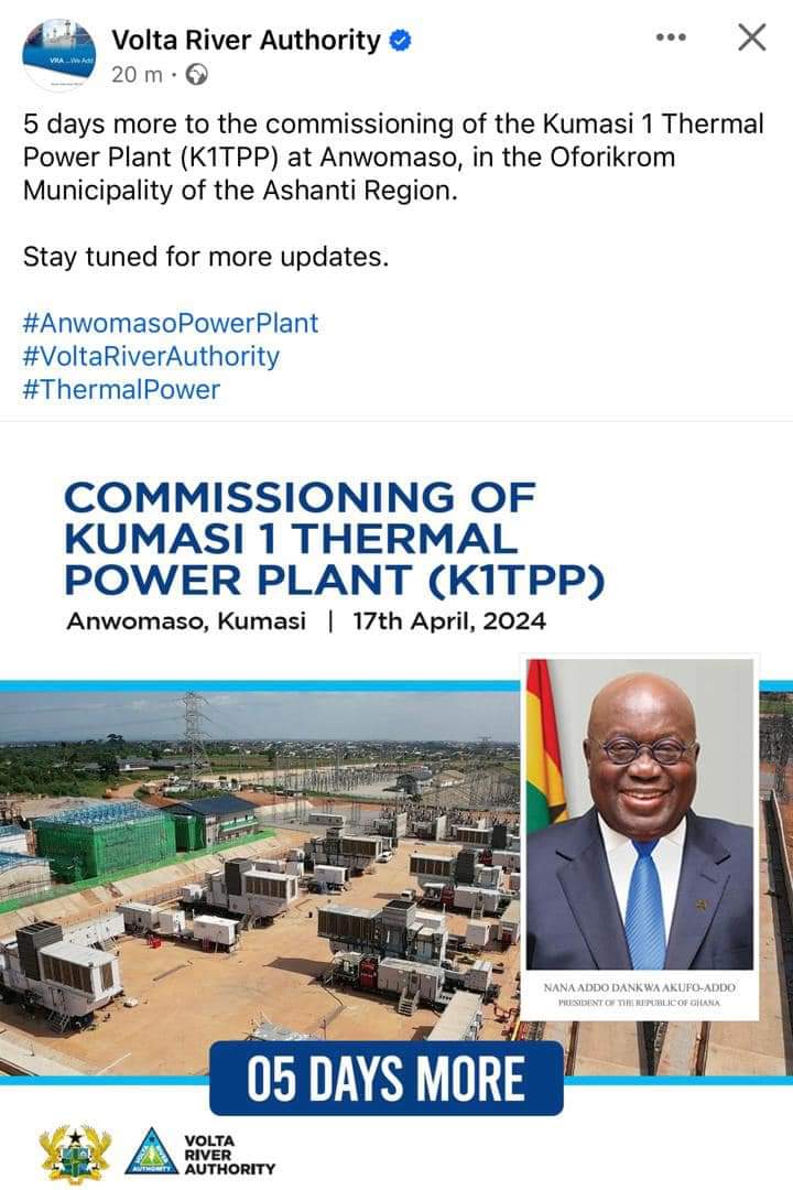 Akufo-Addo renames Ameri Power Plant as K1TPP