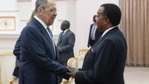Russian FM in Congo: Libya, Ukraine war top agenda