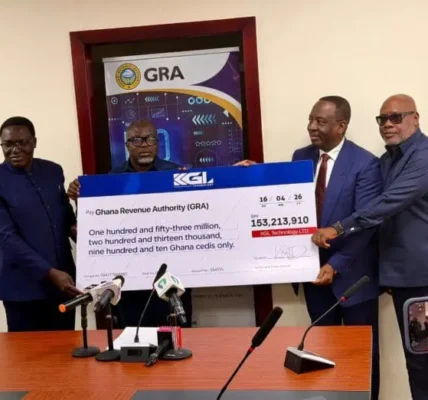 KGL Group pays ₵153m tax to GRA