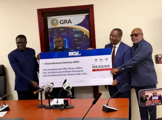 KGL Group pays ₵153m tax to GRA