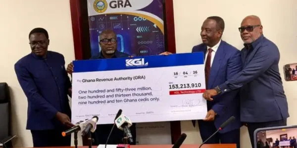 KGL Group pays ₵153m tax to GRA