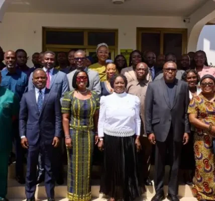 Prof. Opoku-Agyemang tours Ghana Medical Trust Fund