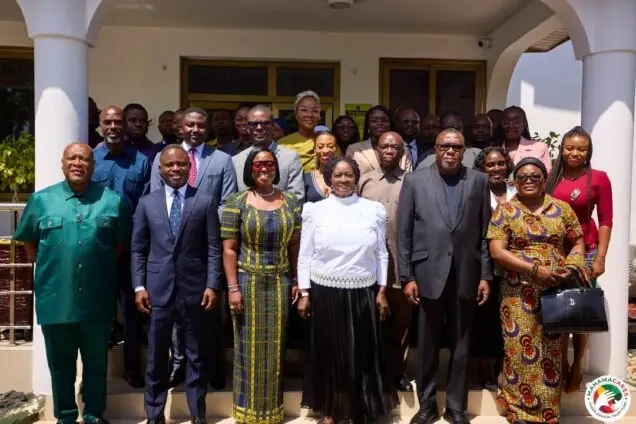 Prof. Opoku-Agyemang tours Ghana Medical Trust Fund
