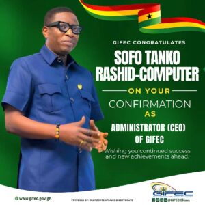 GIFEC Board hails Sofo Tanko Rashid-Computer's confirmation as CEO