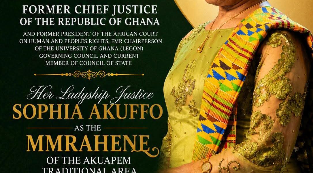 Do not tarnish your legacy – Okuapehemaa to Sophia Akuffo
