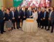 Members of the Vivo Energy Group and Vivo Energy Jordan leadership teams cut the cake to celebrate Jordan joining the Group