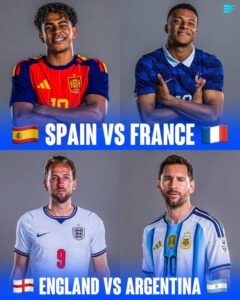 World Cup history as FIFA's top 4-ranked teams reach semi-finals