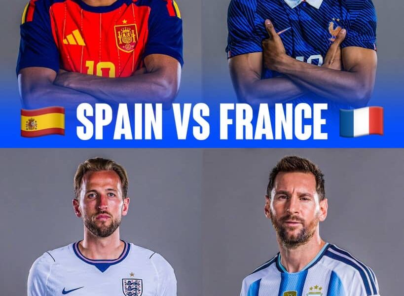 World Cup history as FIFA's top 4-ranked teams reach semi-finals