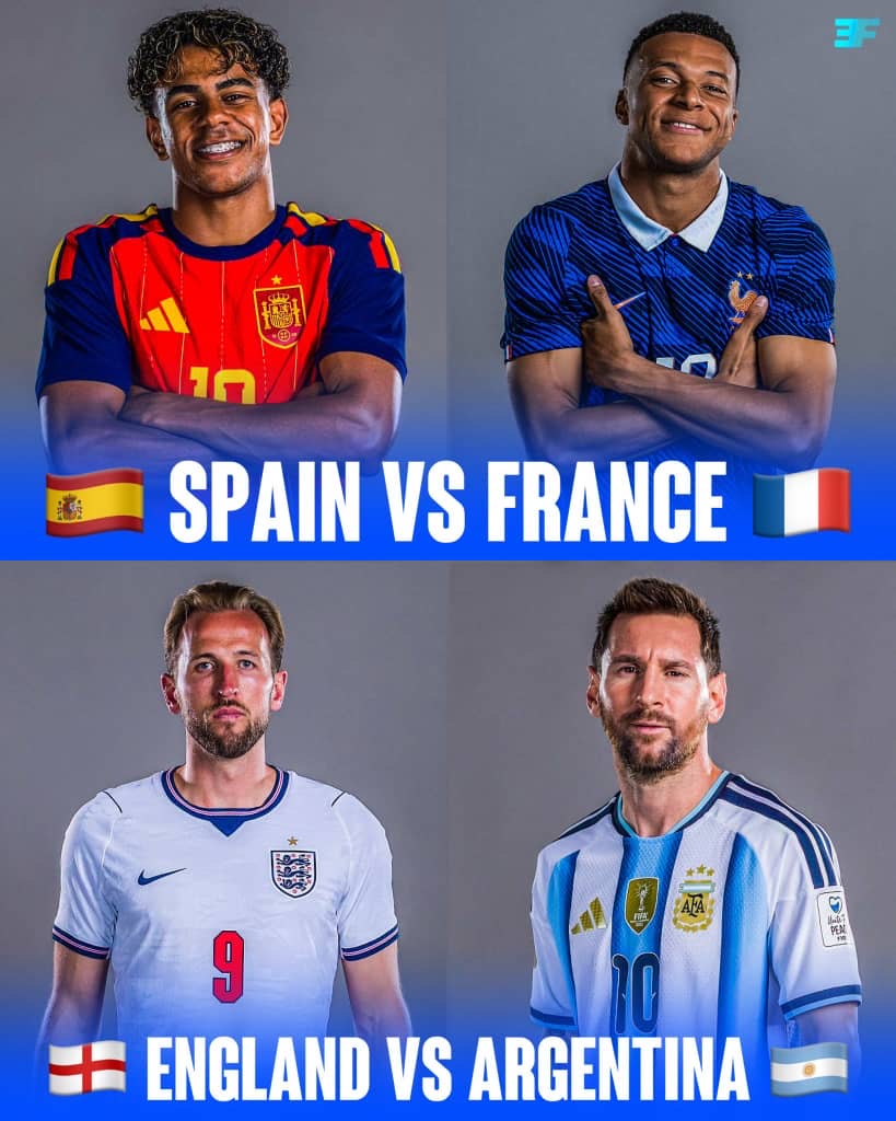 World Cup history as FIFA's top 4-ranked teams reach semi-finals