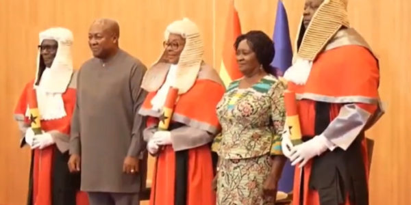 Mahama swears in 3 new Supreme Court Justices