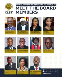 CJ Baffoe-Bonnie leads new 11-Member Council for Legal Education and Training Board