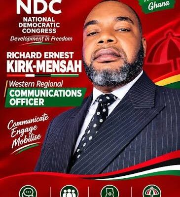 Richard Ernest Kirk-Mensah: The Incumbent Communications Voice of NDC's Western Region
